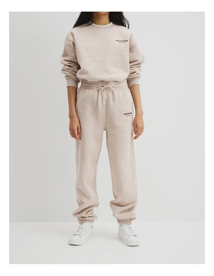 Teen Modern Track Pant in Stone Marle image 2