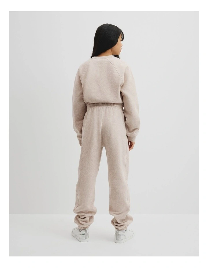 Teen Modern Track Pant in Stone Marle image 4