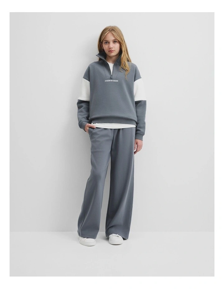 Spice Logo Zip Sweat in Slate image 1