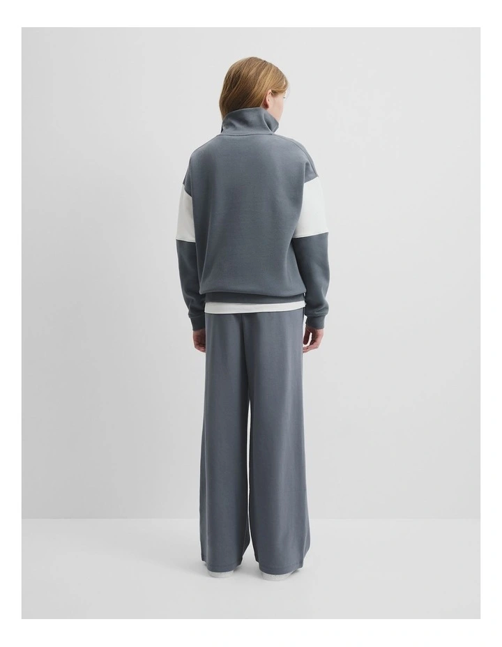 Spice Logo Zip Sweat in Slate image 4