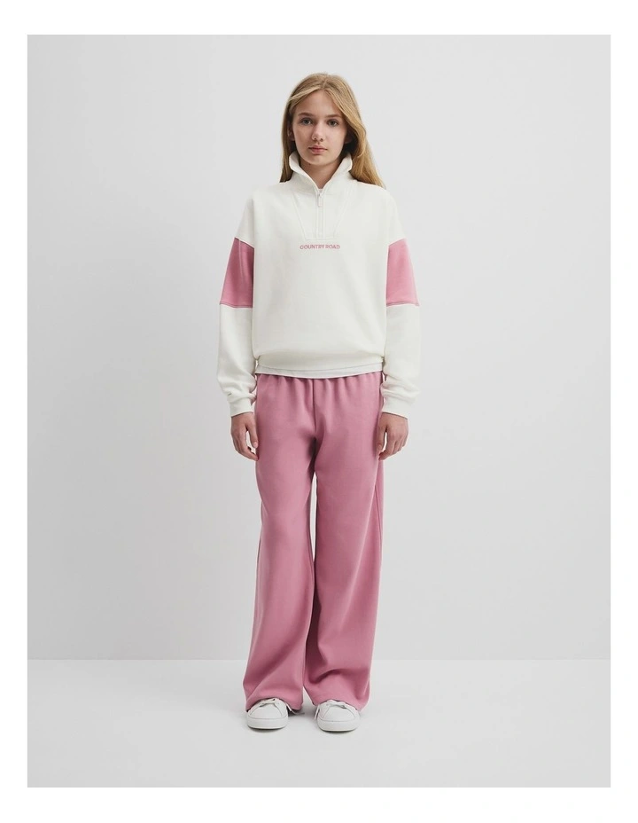 Spice Logo Zip Sweat in Dusty Berry image 1