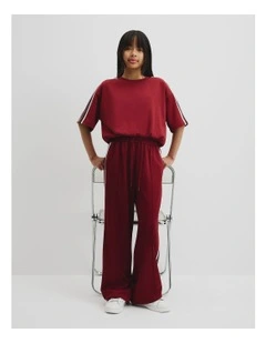 Teen Elasticated T-shirt in Maple Red