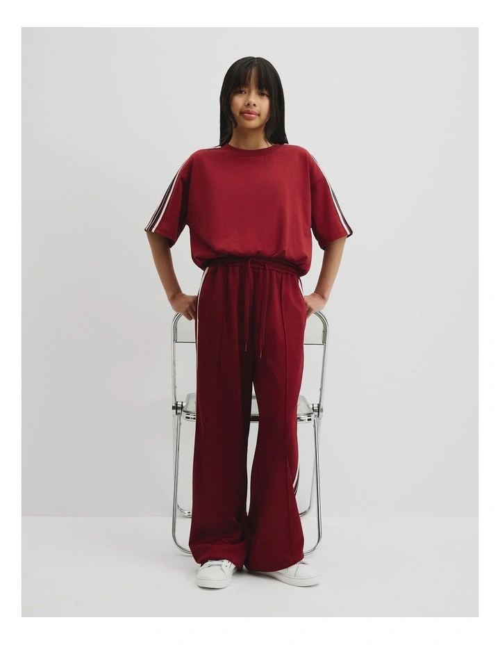 Teen Elasticated T-shirt in Maple Red image 1