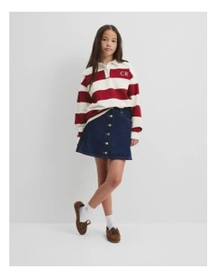 Teen Block Stripe Rugby in Multicolour