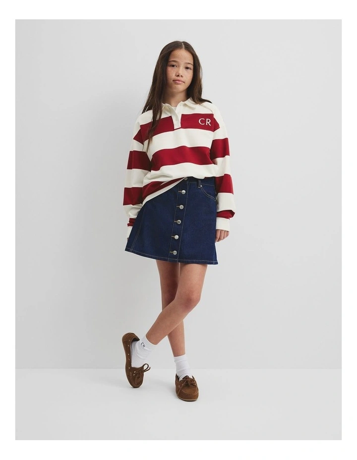 Teen Block Stripe Rugby in Multicolour image 1