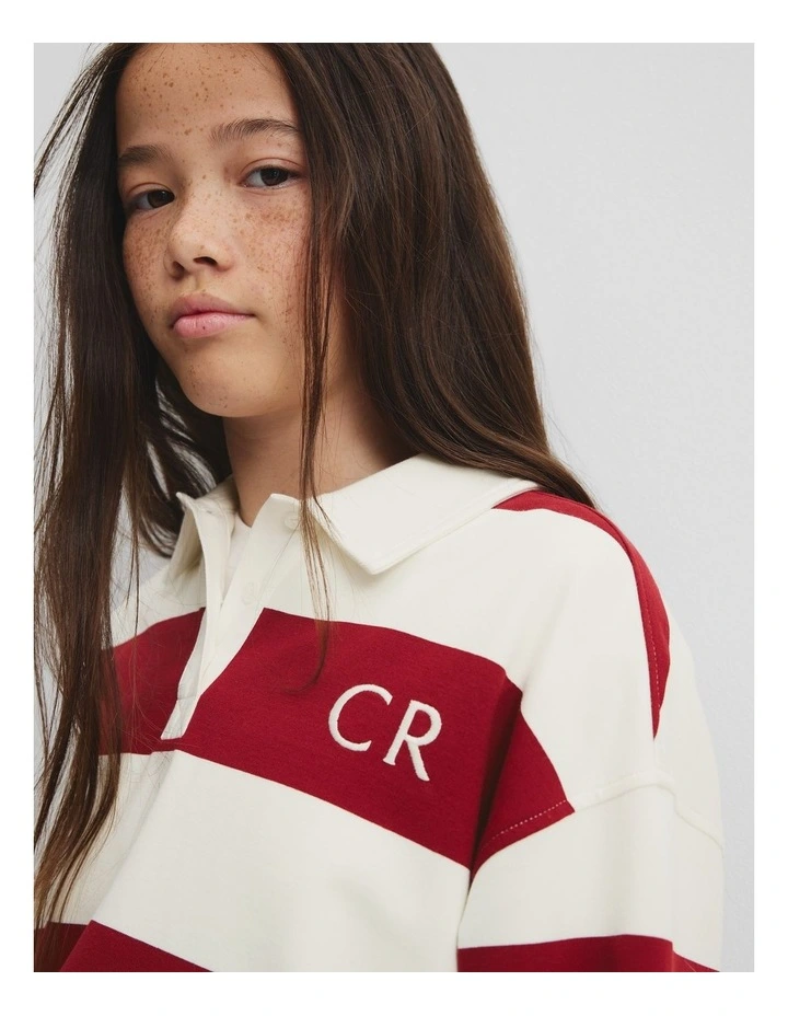 Teen Block Stripe Rugby in Multicolour image 4