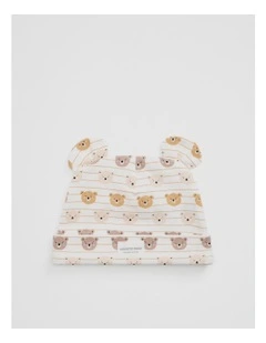 Bear Beanie in Marshmallow