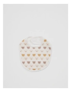 Bear Bib in Marshmallow