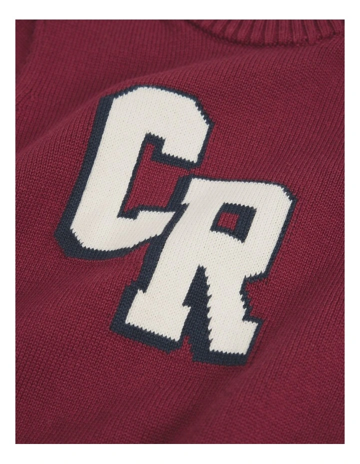 Country Road Intarsia Knit in Currant image 5