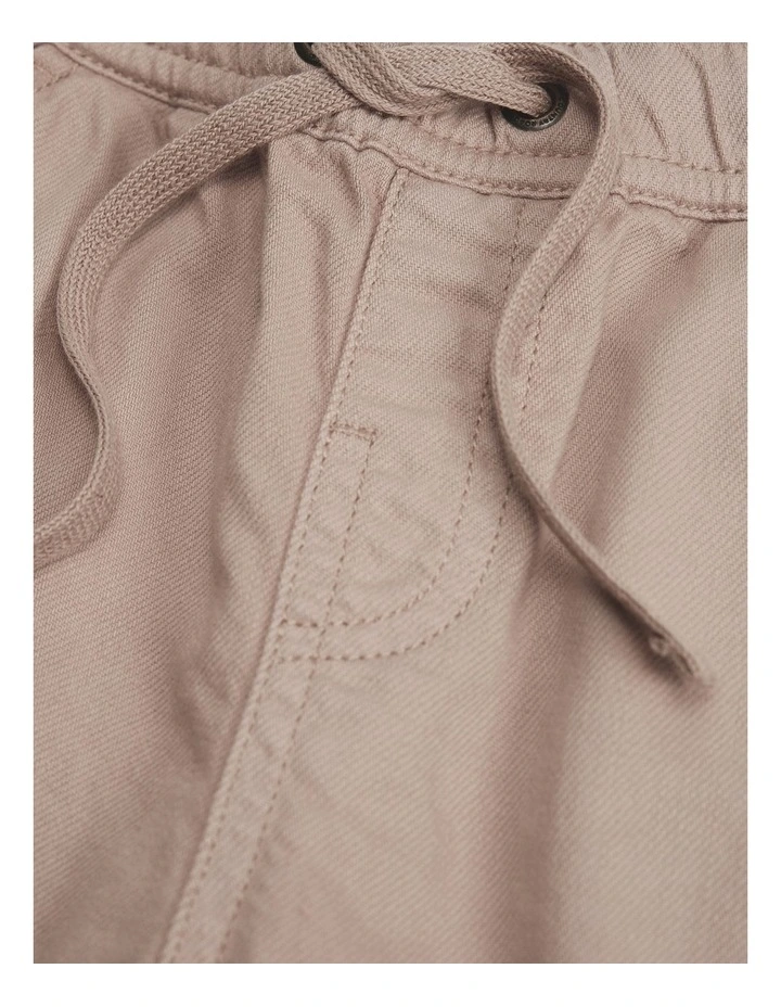 Australian Cotton Blend Relaxed Pull-on Pant in Mushroom image 2