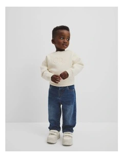 Denim Jean in Mid Blue Wash