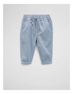 Organically Grown Cotton Corduroy Pant in Dusty Blue