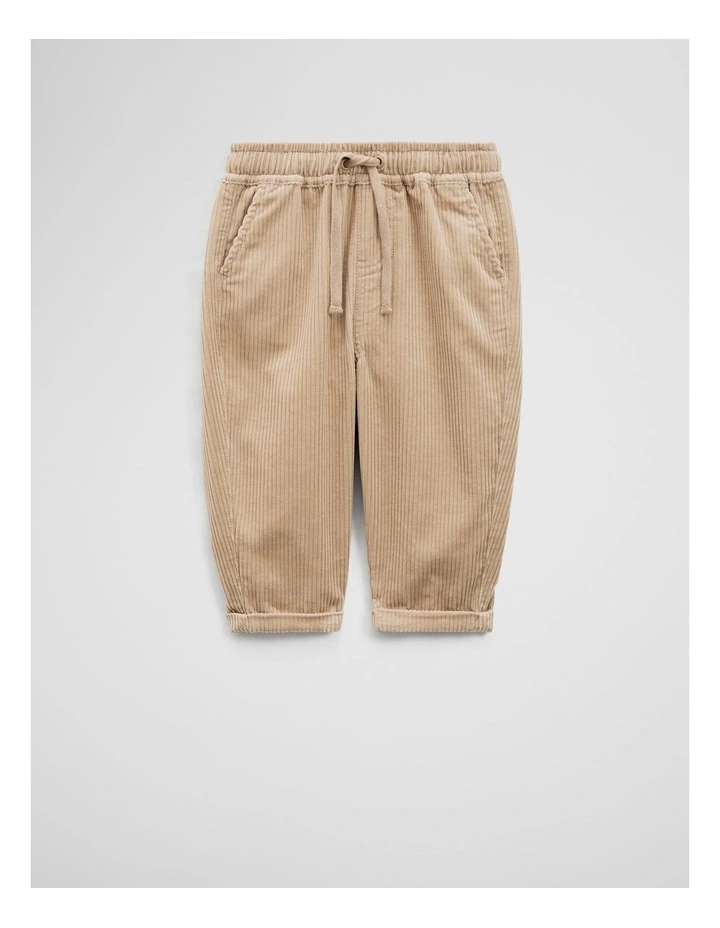 Organically Grown Cotton Corduroy Pant in Latte image 4