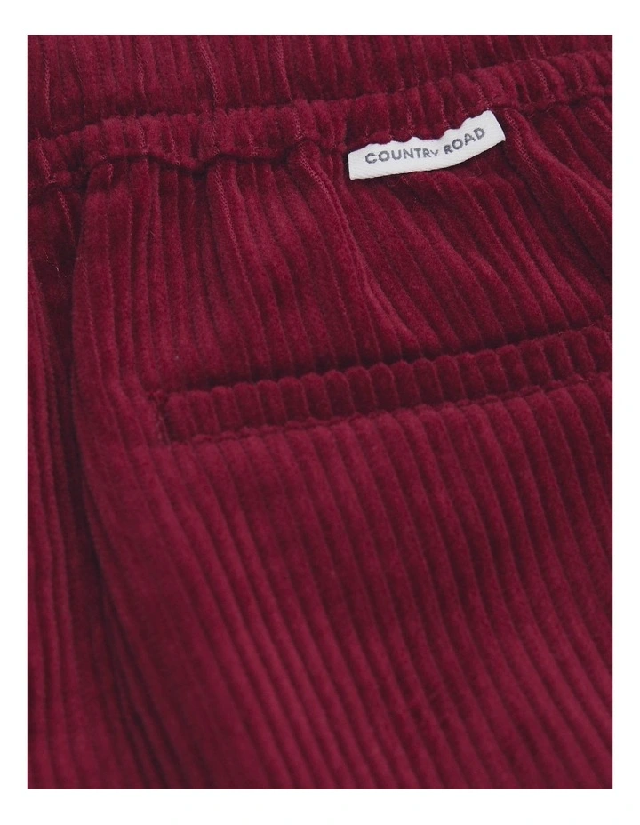 Organically Grown Cotton Corduroy Pant in Currant image 5