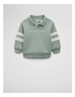 Cr Collared Sweat in Fern