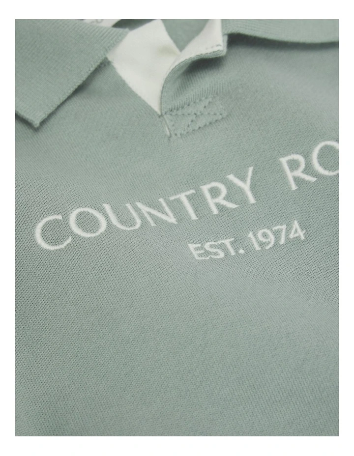 Cr Collared Sweat in Fern image 2