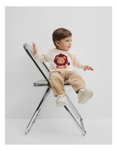 Boucle Lion Sweatshirt in Oatmeal Marle