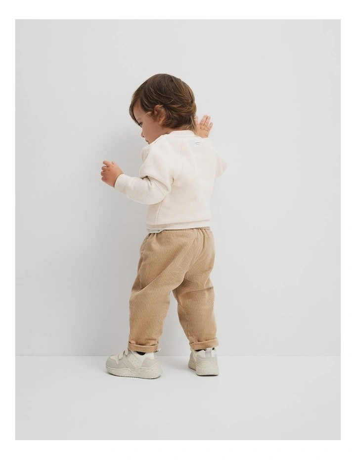 Boucle Lion Sweatshirt in Oatmeal Marle image 3