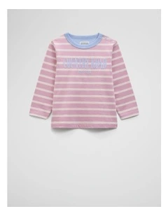 Long Sleeve Heritage T-shirt in Berry