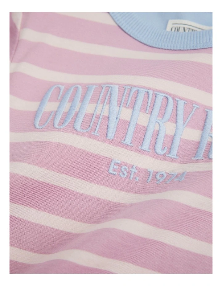 Long Sleeve Heritage T-shirt in Berry image 2