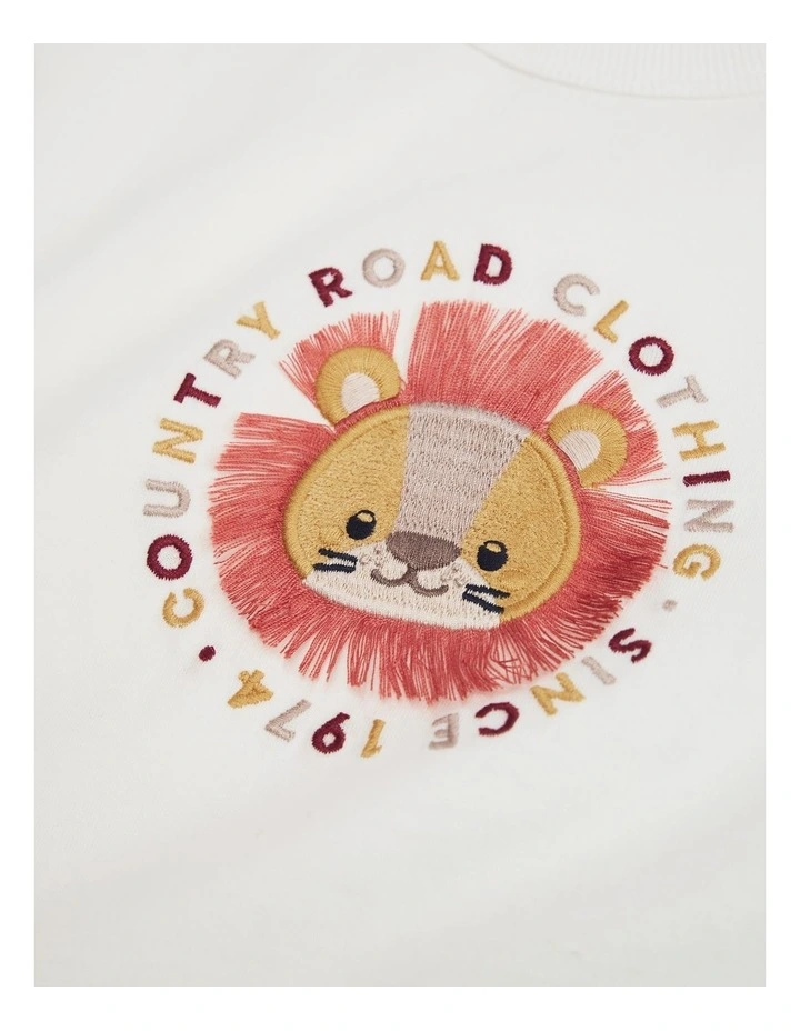 Lion Logo T-shirt in Marshmallow image 2