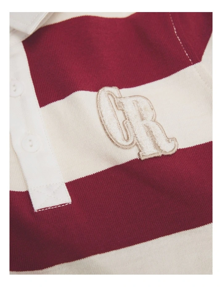 Block Stripe Rugby in Currant image 2