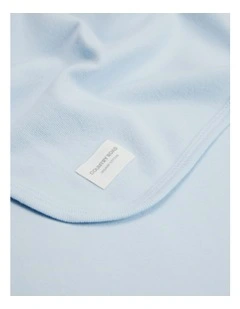 Organically Grown Cotton Newborn Swaddle in Powder Blue
