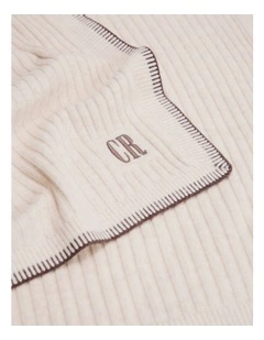 Knit Blanket in Oatmeal Marle