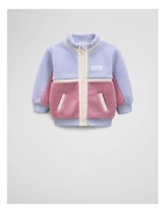 Sherpa Zip-through Jacket in BluebellMulti