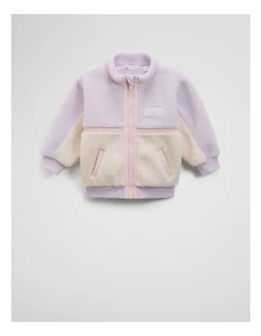 Sherpa Zip Through Jacket in Multi