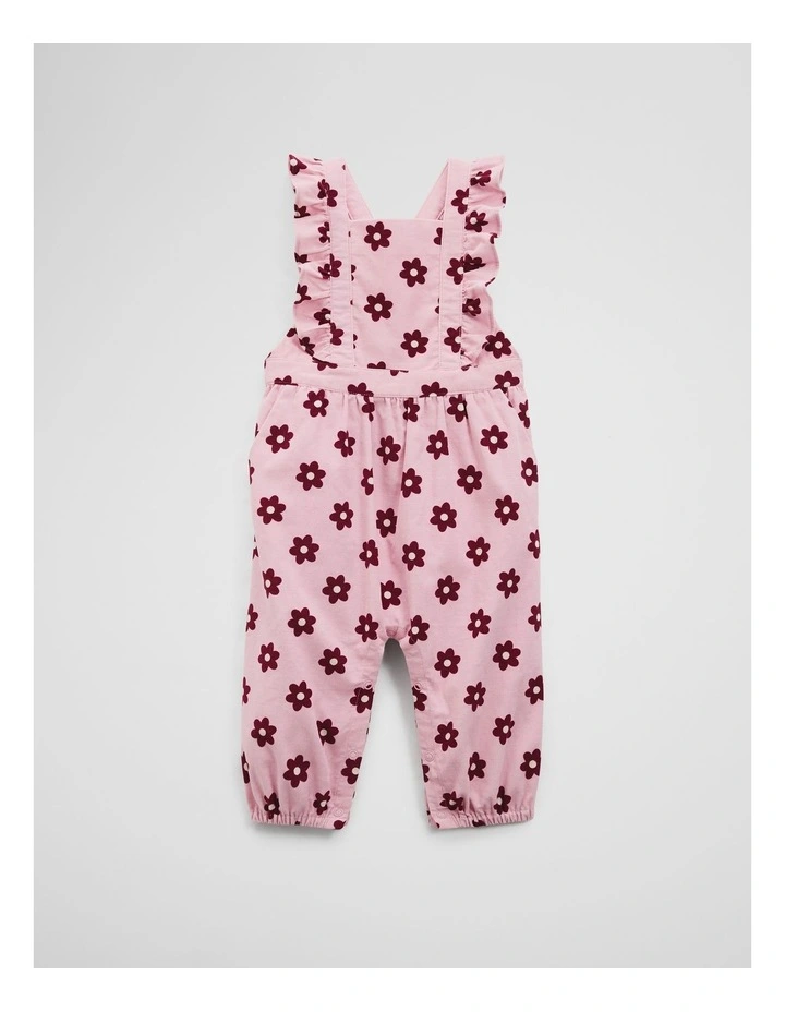 Cord Floral Overall in Pink Floral image 4