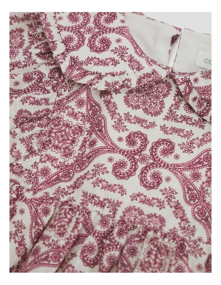 Frill Collar Romper in Multi Pink image 5