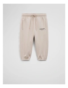 Australian Cotton Modern Track Pant in Wafer