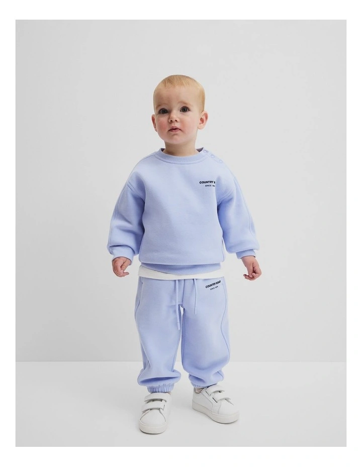 Australian Cotton Modern Track Pant in Bluebell image 1
