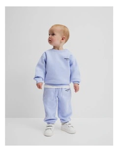 Australian Cotton Modern Sweat Top in Bluebell