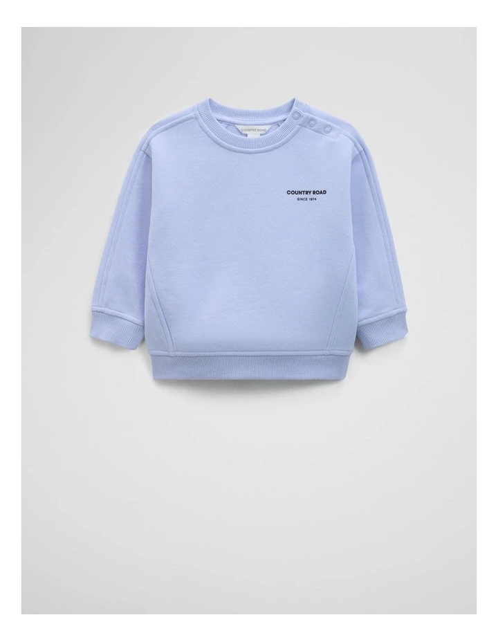 Australian Cotton Modern Sweat Top in Bluebell image 4