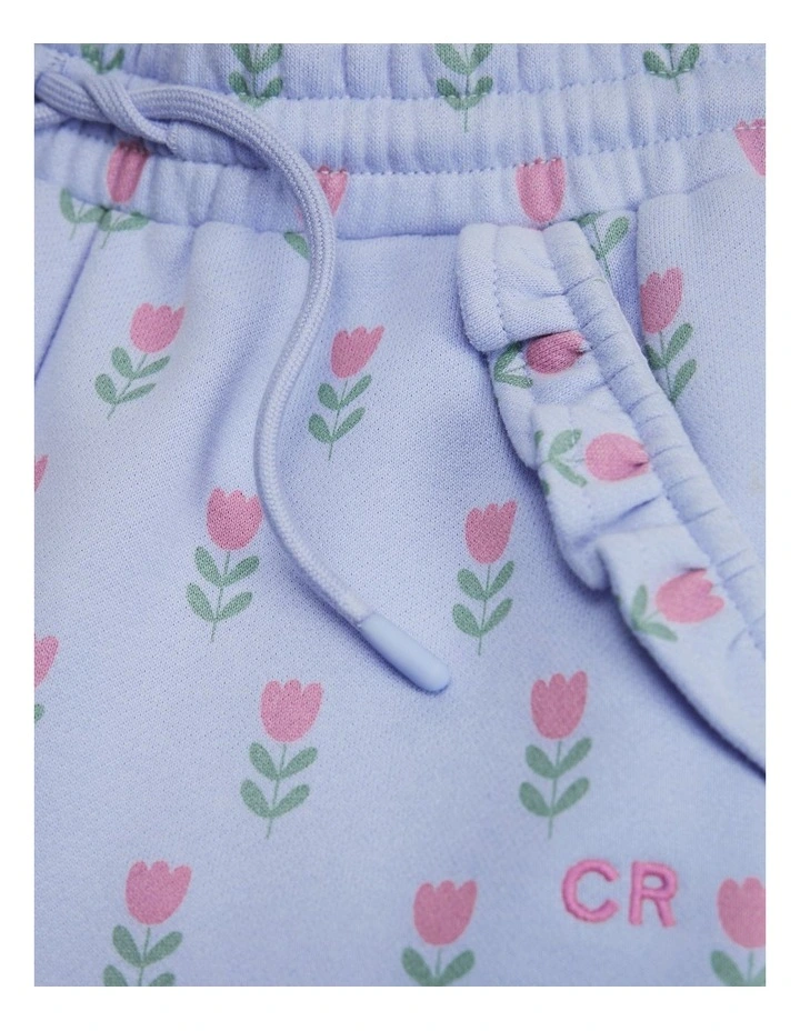 Frill Sweat Pant in Bluebell Floral image 2