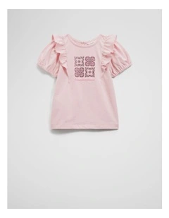 Paisley T-shirt in Mineral Pink