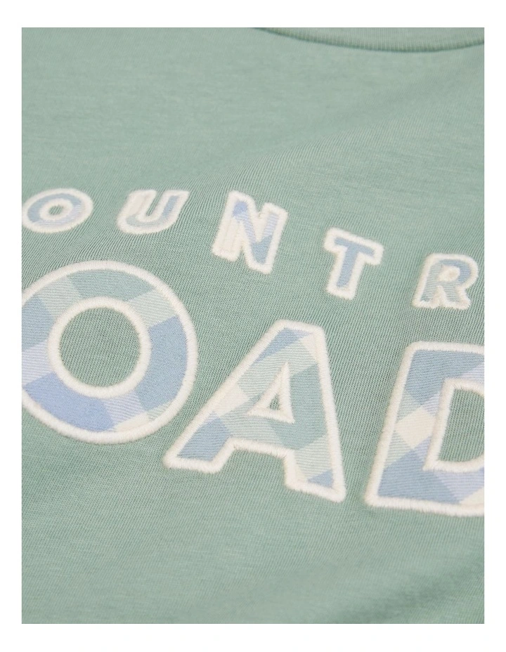 Long Sleeve Logo Pyjama in Fern image 2