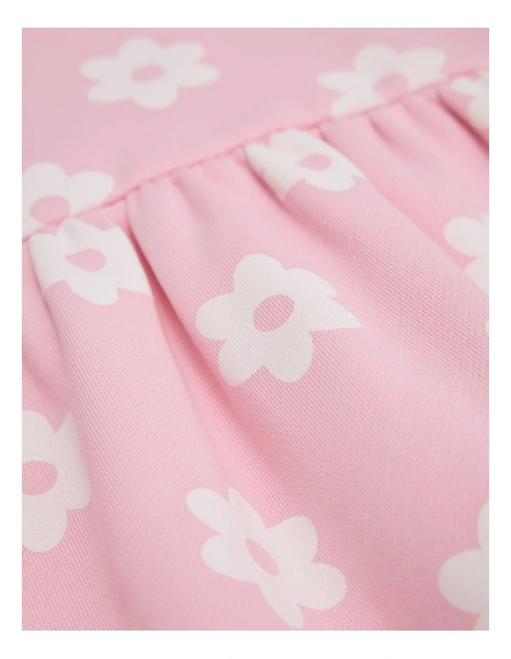 Australian Cotton Flower Sweat Dress in Pink Floral image 5