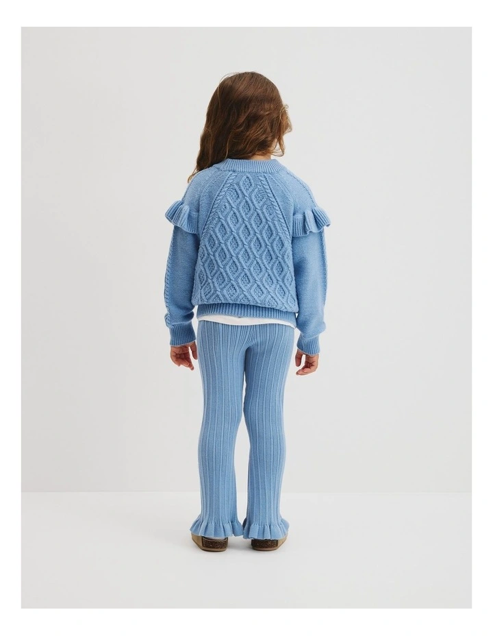 Frill Cable Knit in Glacier image 3