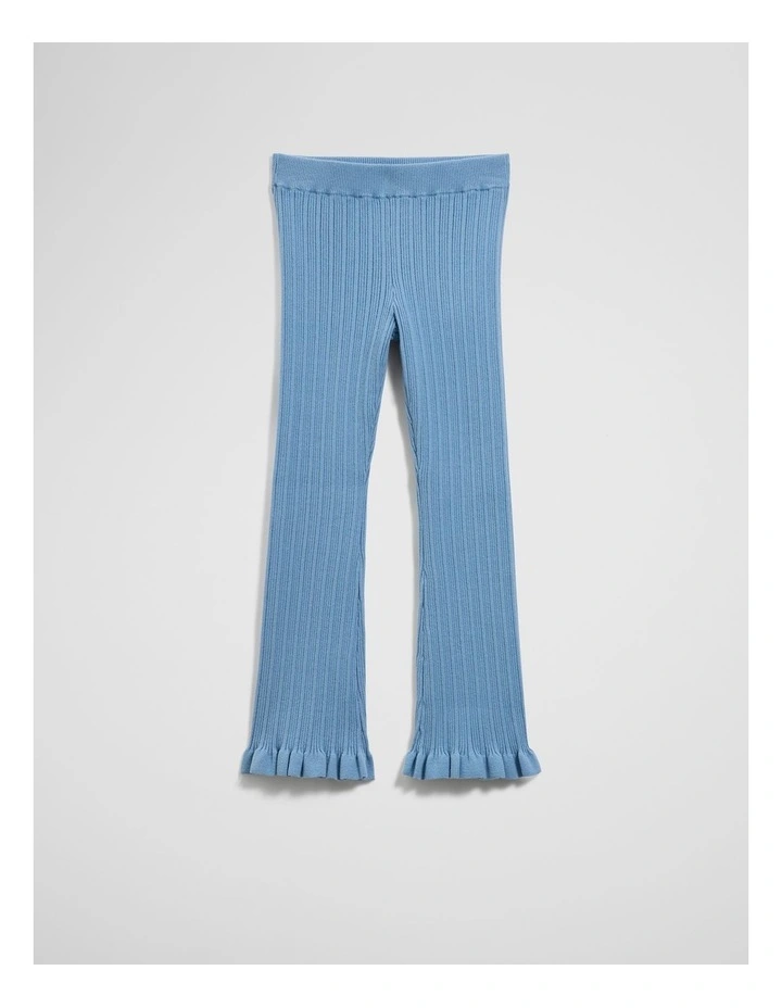 Organically Grown Cotton Blend Rib Knit Pant in Glacier image 4