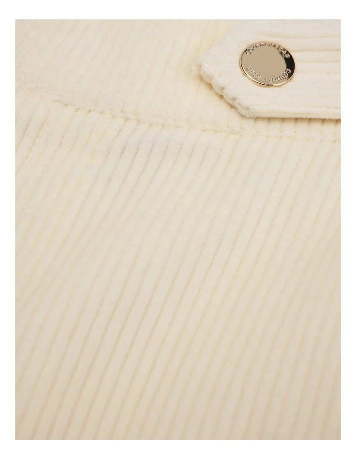 Organically Grown Cotton Wide Leg Cord Pant in Oyster image 5