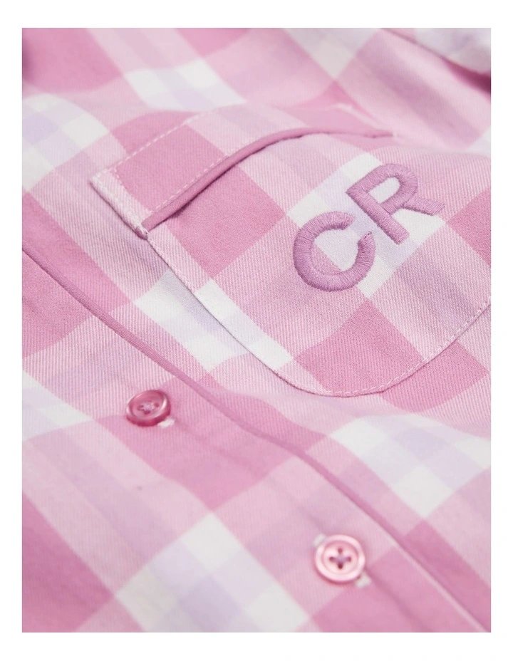 Australian Cotton Flannel Check Pyjama in Berry image 6