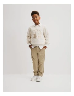 Australian Cotton Bunny Sweat in Oatmeal Marle