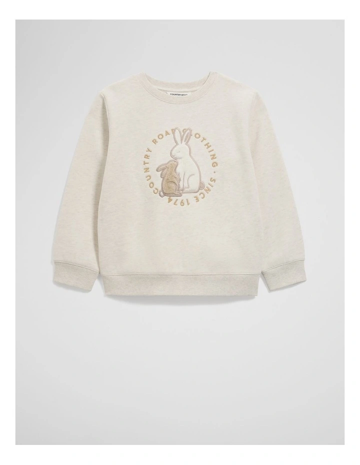 Australian Cotton Bunny Sweat in Oatmeal Marle image 5