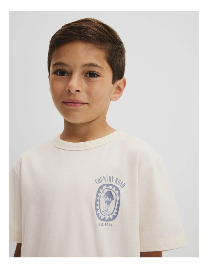 Ice Cream T-shirt in Vanilla image 2