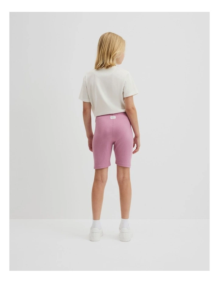 Rib Bike Short in Berry image 3