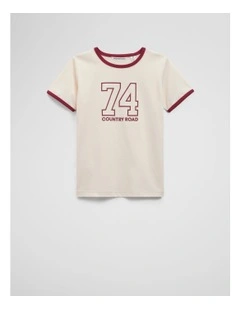 74 Ringer T-shirt in Oyster