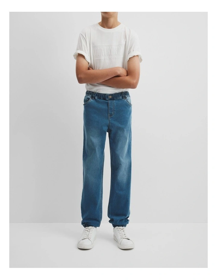 Teen Denim Jogger in Denim image 2